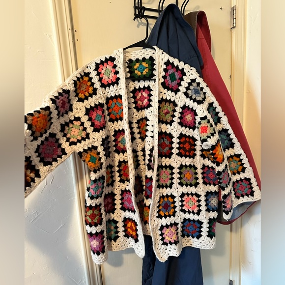 Handmade Sweaters - Handmade Granny Square Cardigan